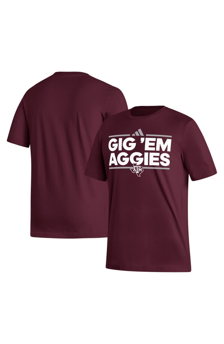 adidas Men's adidas  Maroon Texas A&M Aggies Dassler Local Fresh T-Shirt, Main, color, 