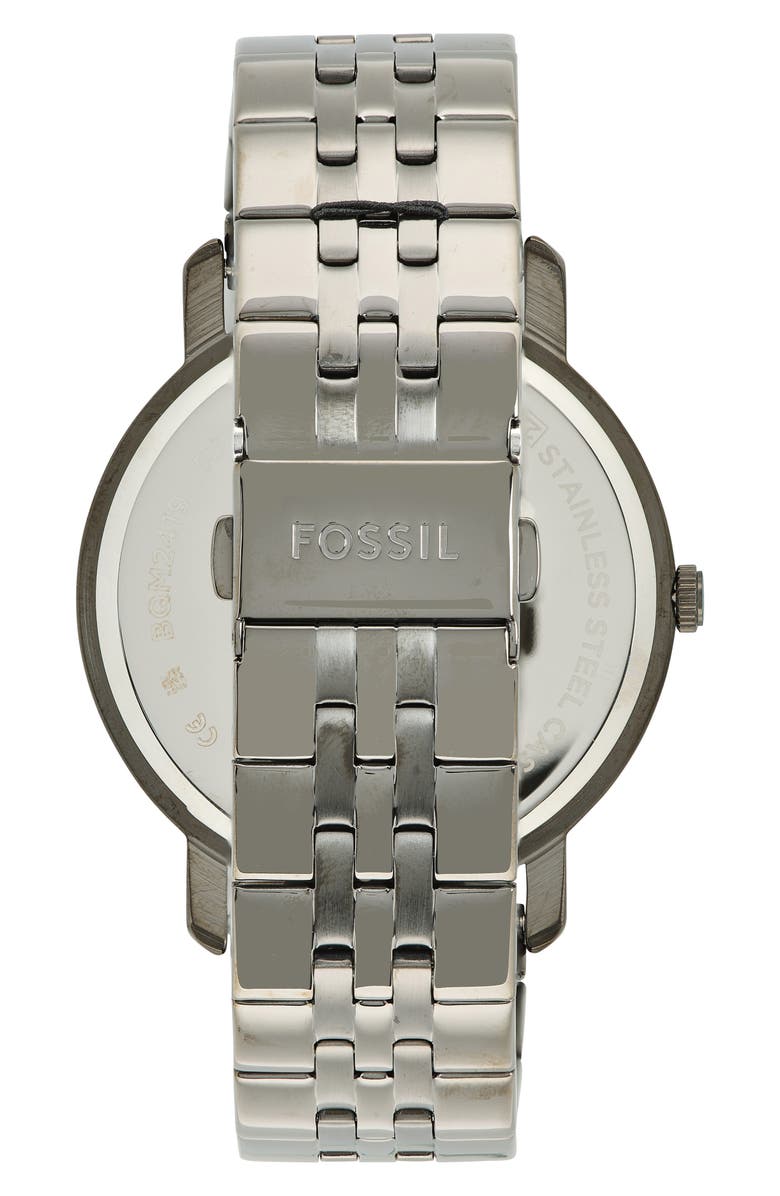 Fossil Lux Luther Bracelet Watch, 44mm, Alternate, color, Smoke