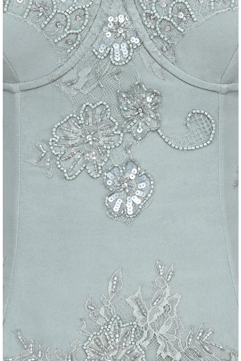 Soraya Embellished Georgette Top, Alternate, color, JADE