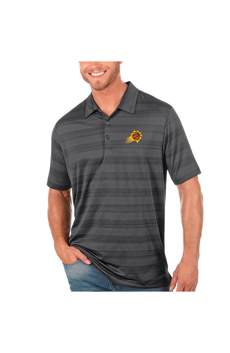 ANTIGUA Men's Antigua Gray Phoenix Suns Compass Polo, Alternate, color, 