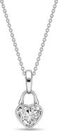 Roseate Lab Grown Diamond Heart Pendant Necklace – 1ct.