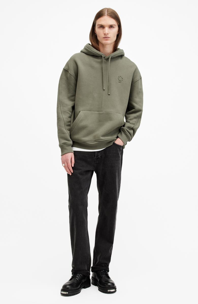 AllSaints Haven Oversize Cotton Hoodie, Alternate, color,