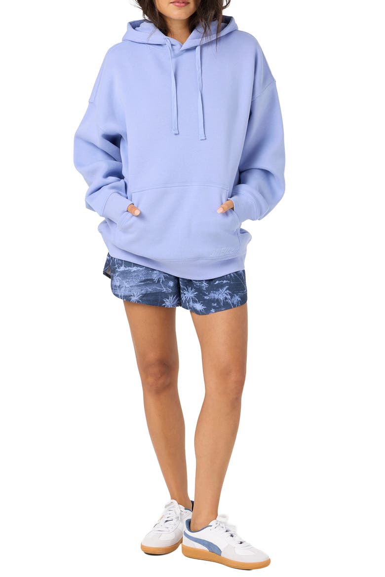 Born in the Sea Oversized Graphic Hoodie, Alternate, color, BLUE JELLY
