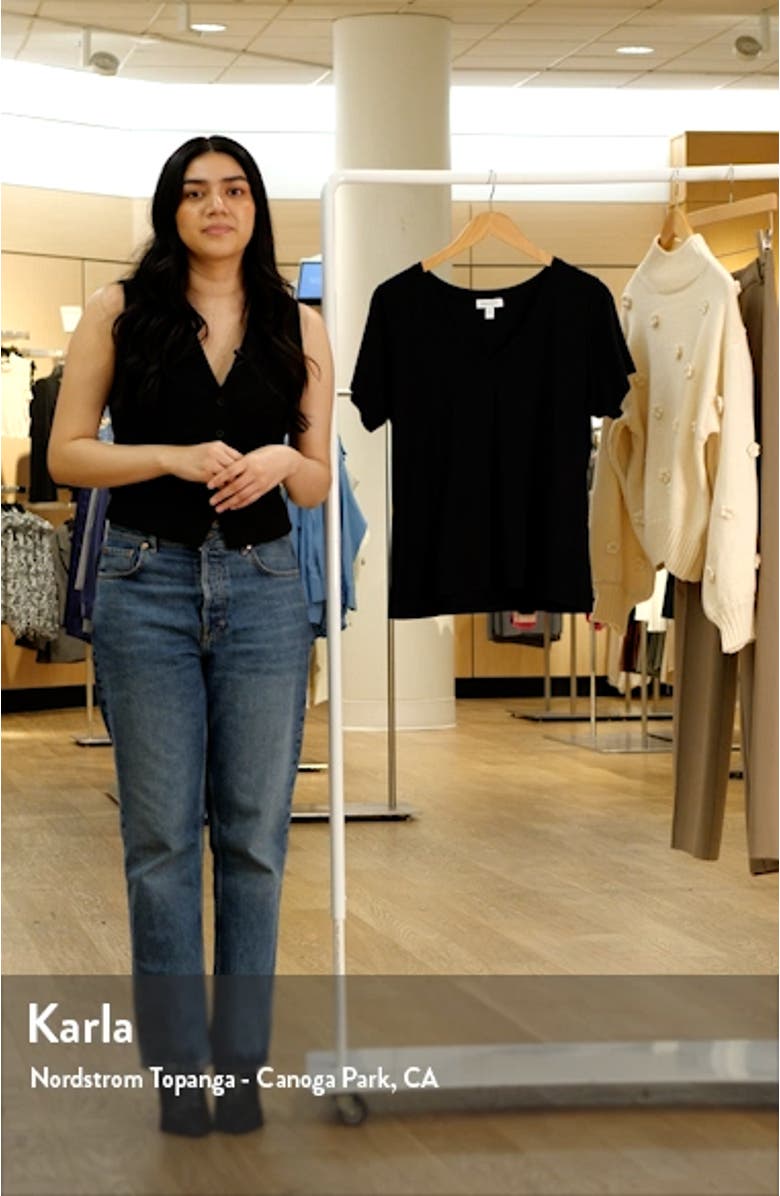 Everyday V-Neck Pima Cotton Blend T-Shirt, sales video thumbnail