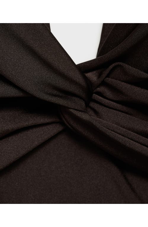 Mango Drape Halter One-piece Swimsuit