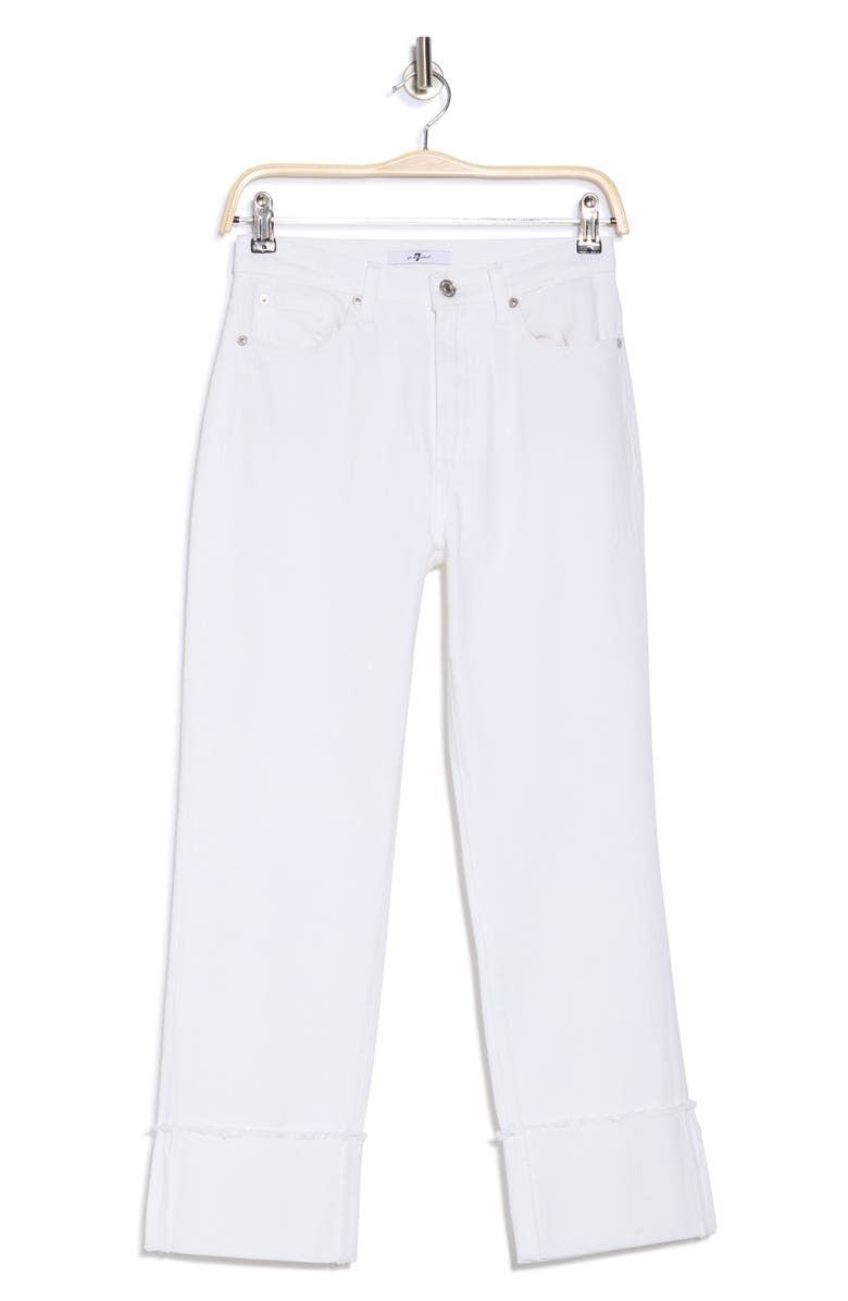 7 For All Mankind Logan Fray Cuff Stovepipe Jeans, Alternate, color,