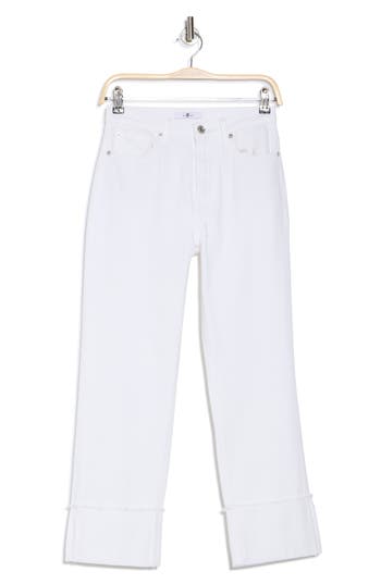 7 FOR ALL MANKIND 7 FOR ALL MANKIND LOGAN FRAY CUFF STOVEPIPE JEANS 