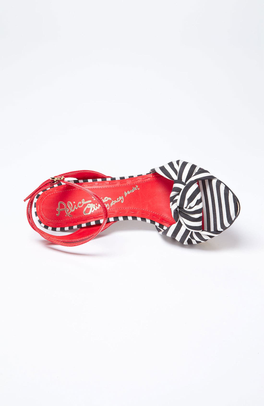 'Petra' Sandal, Alternate, color, BLACK/ RED