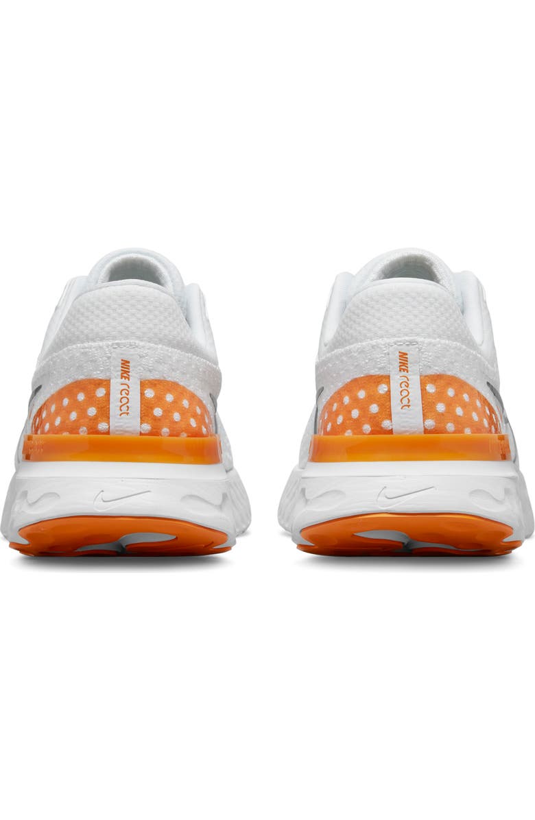 Nike React Infinity Run Flyknit 3 Running Shoe, Alternate, color, White/ Grey/ Kumquat/ Photon