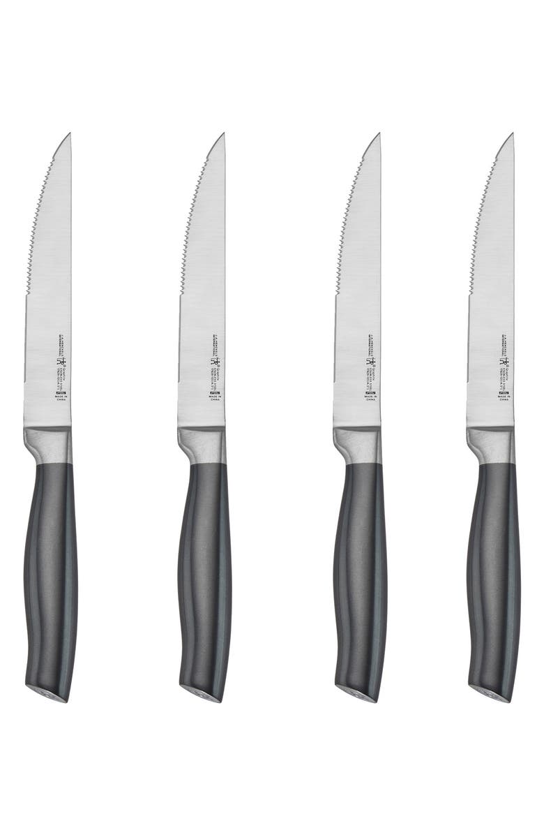 HENCKELS CUTLERY Graphite 4-Piece Steak Knife Set, Main, color, Graphite