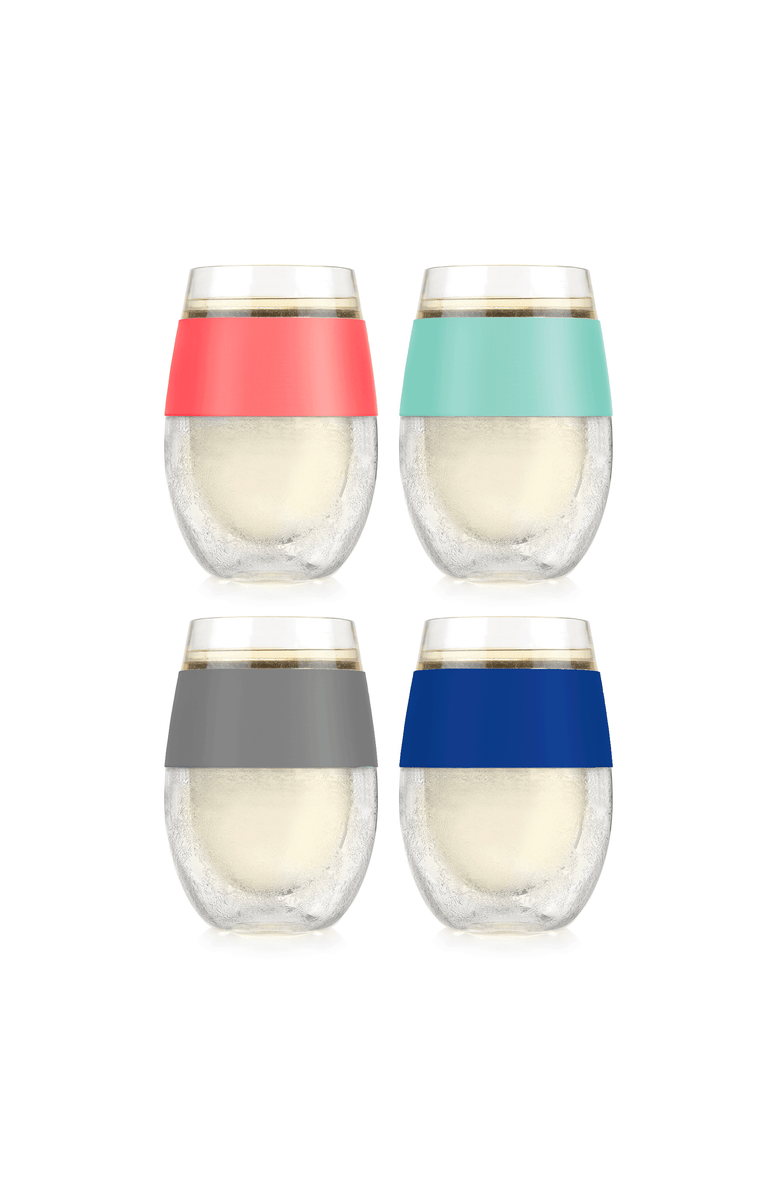 HOST Wine FREEZE Cooling Cup Set of 4, Alternate, color, Multicolor