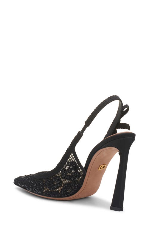 Dolce & Gabbana Dolce&gabbana Embellished Lace Slingback Pump