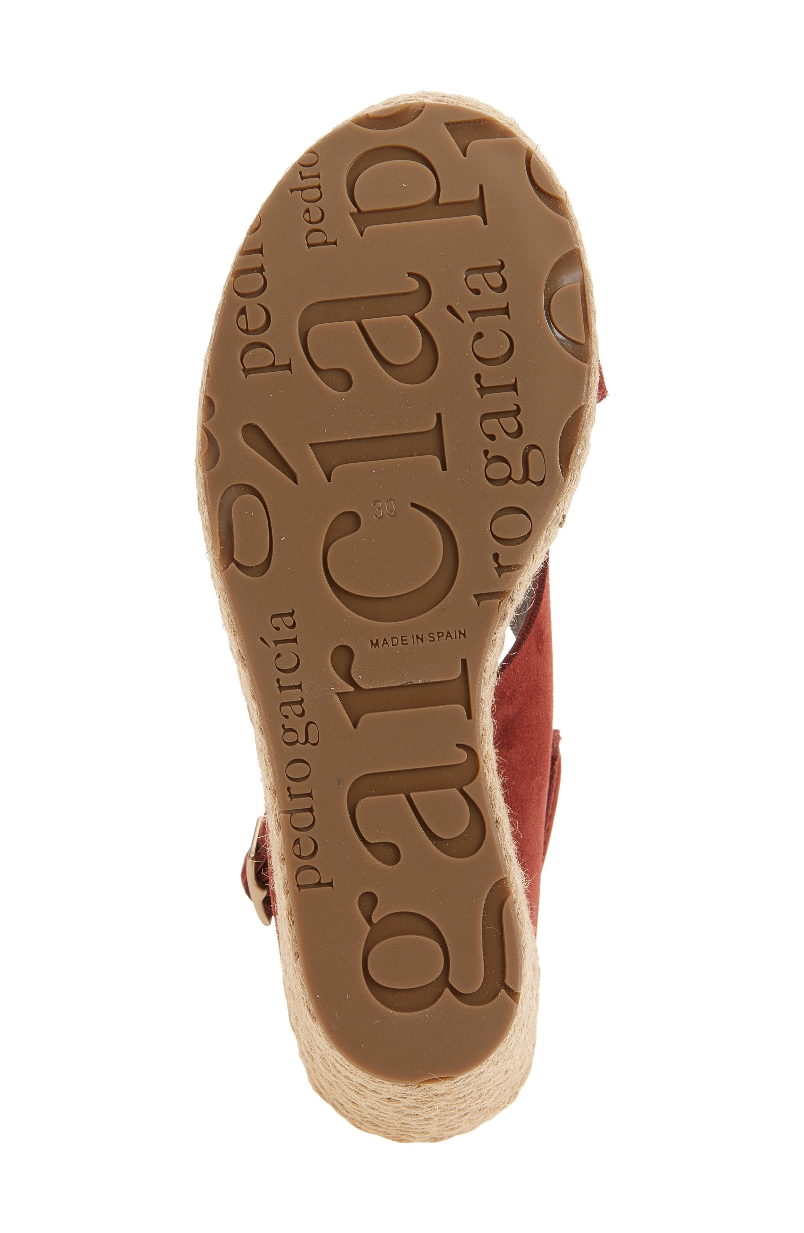 Pedro Garcia Donvina Platform Wedge Slingback Sandal, Alternate, color, Henna Castoro