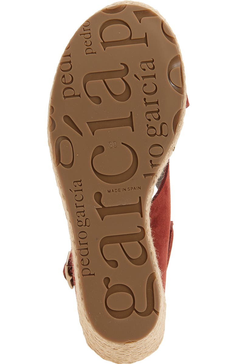 Pedro Garcia Donvina Platform Wedge Slingback Sandal, Alternate, color, Henna Castoro
