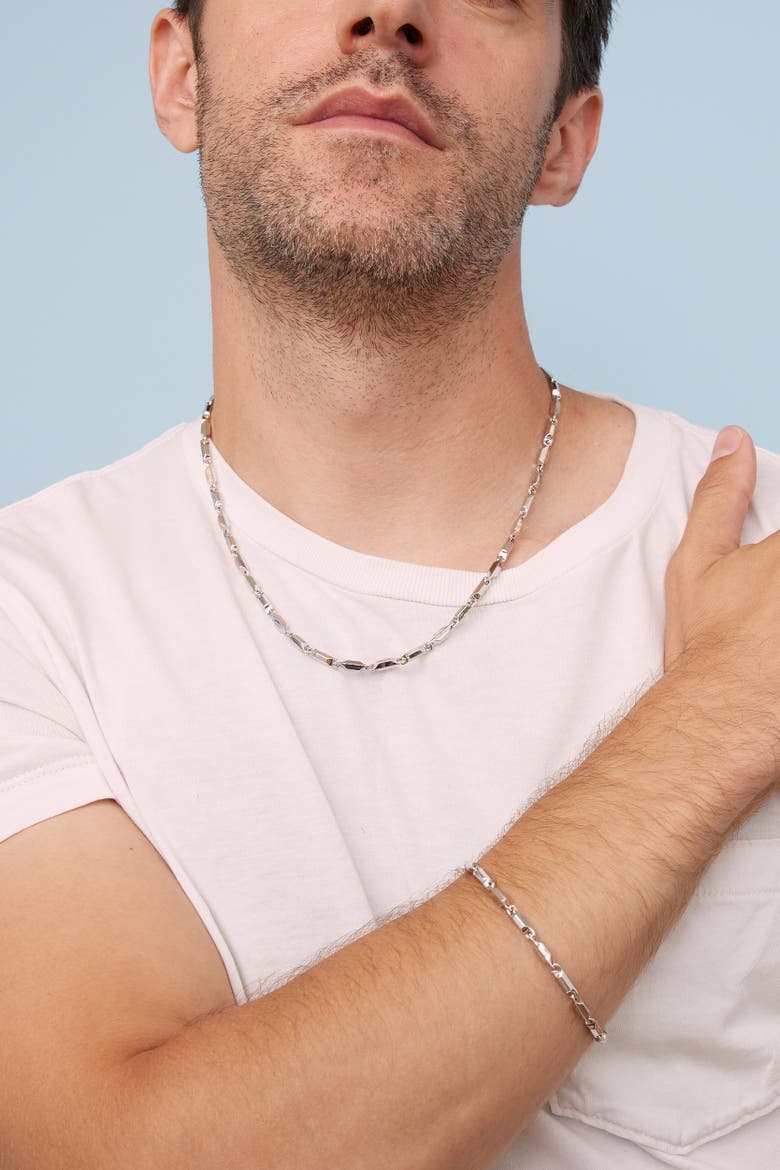 Men's Sterling Silver Marine Link Chain, Alternate, color, Silver