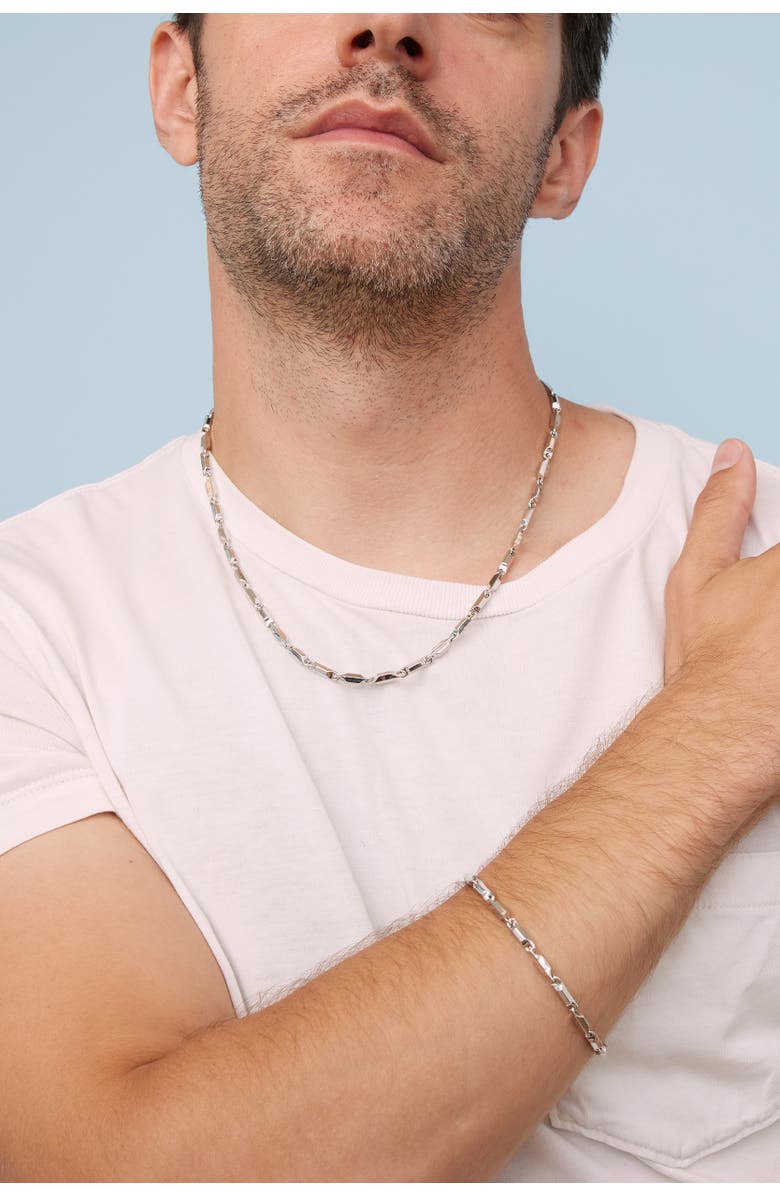 Oradina Men's Sterling Silver Marine Link Chain, Alternate, color, Silver