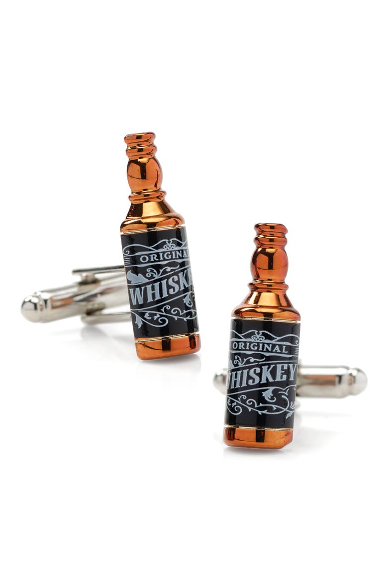 Whiskey Cuff Links, Main, color, BRONZE