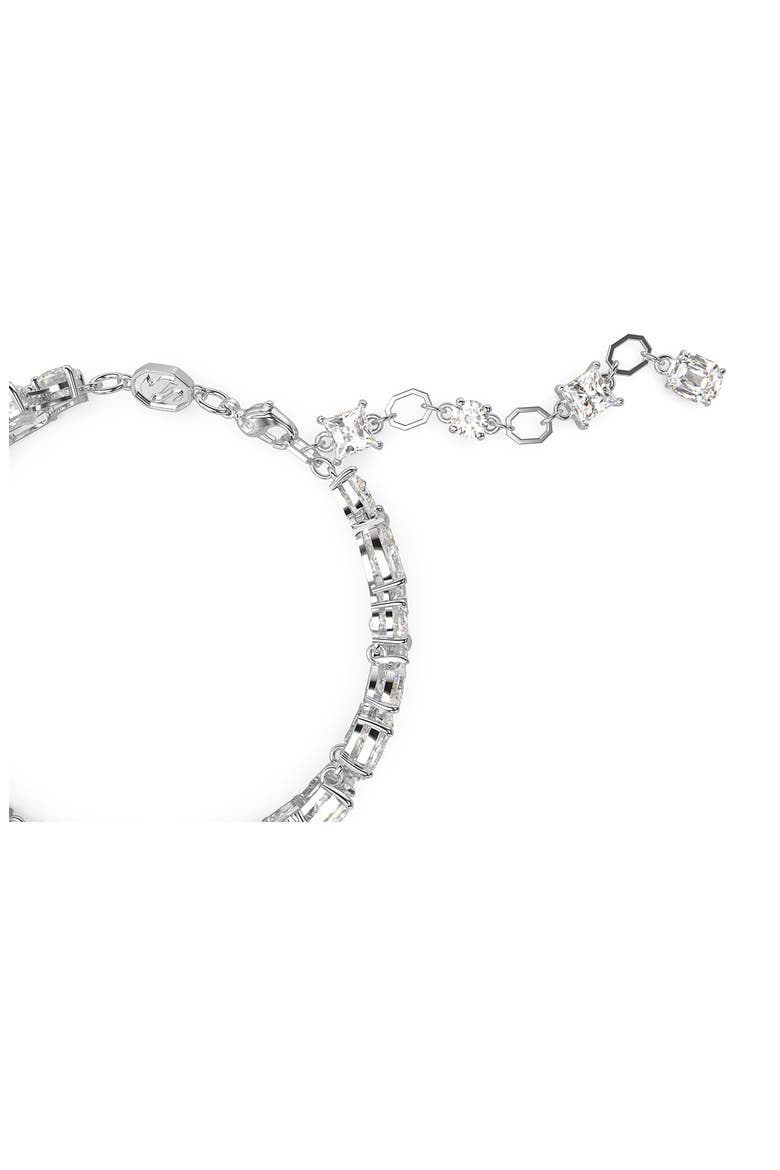 Mesmera Crystal Double Row Bracelet, Alternate, color, SILVER