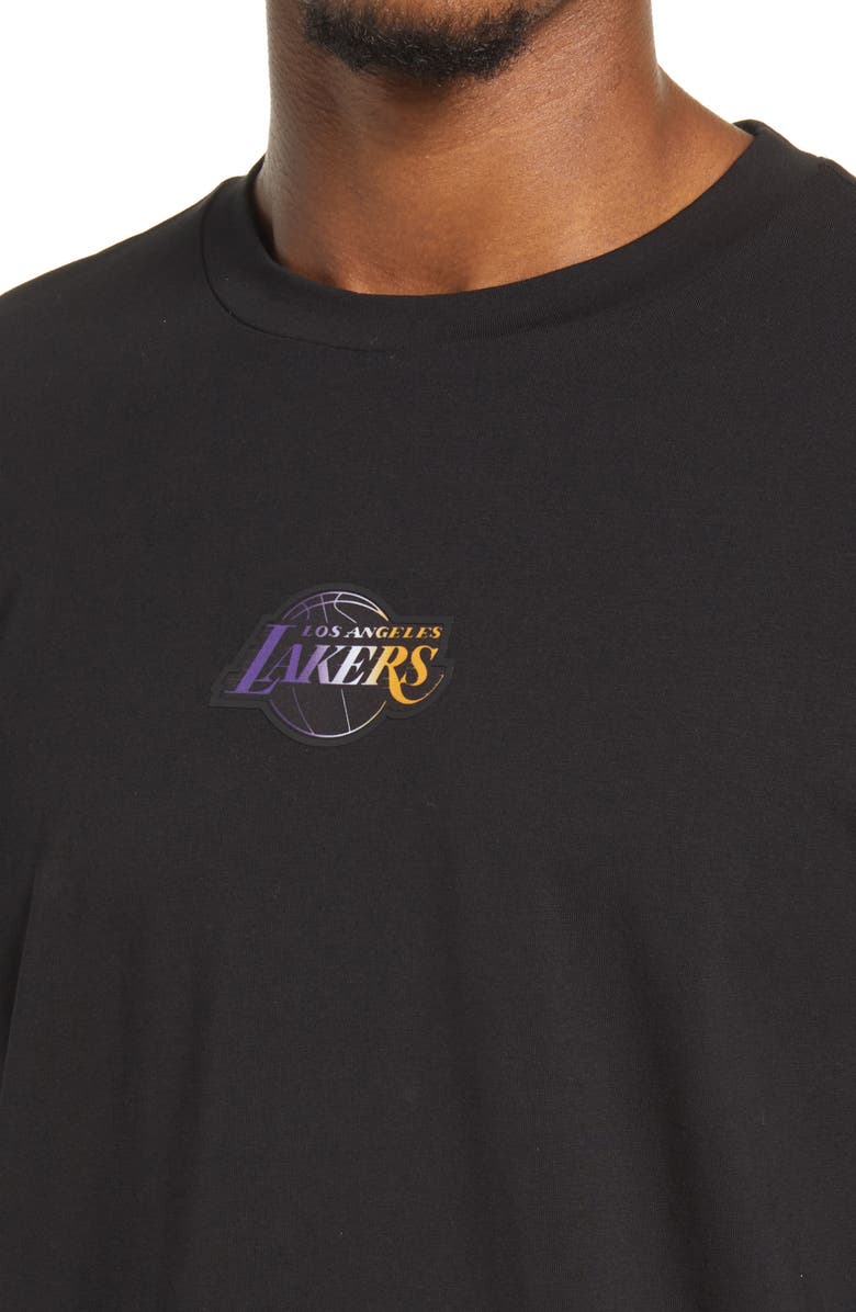 BOSS HUGO BOSS x NBA Threesixty Los Angeles Lakers Long Sleeve Logo Graphic Tee, Alternate, color,