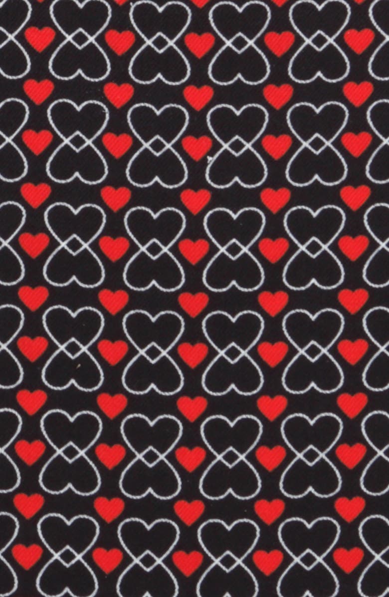 Cufflinks, Inc. Intertwined Hearts Silk Pocket Square, Alternate, color,