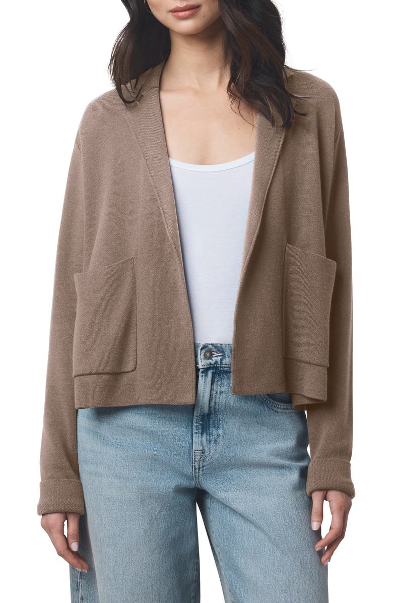 Splendid Estelle Sweater Jacket, Main, color, Cedar Brown