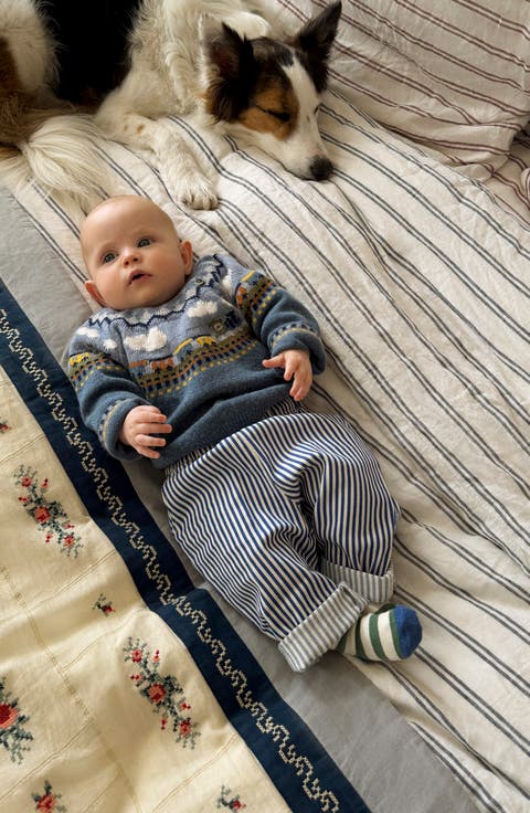 Kids' Fair Isle Train Sweater