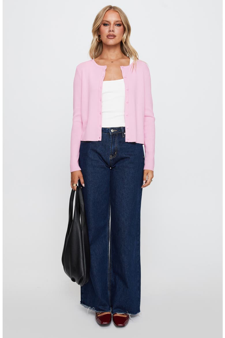 Button-Up Cardigan, Alternate, color, PINK