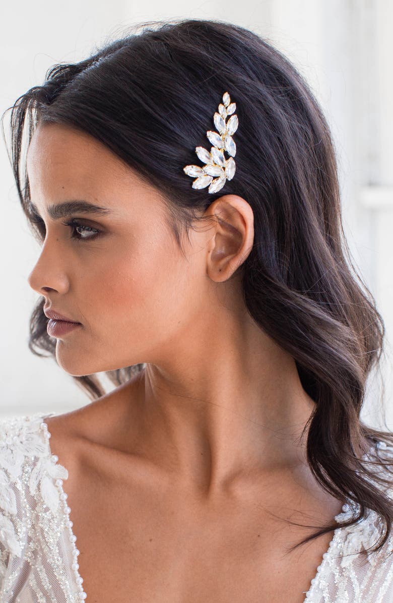 Brides & Hairpins Nimah Clip, Alternate, color, Gold