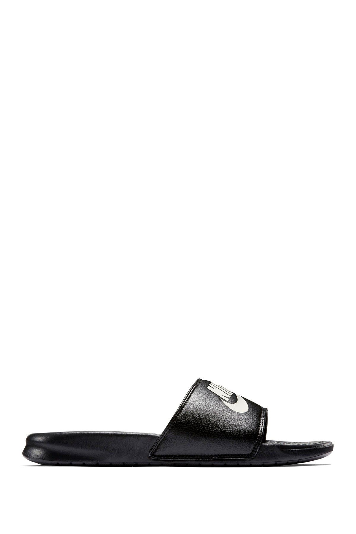 Nike Benassi JDI Slide Sandal, Alternate, color, 090 Black-White