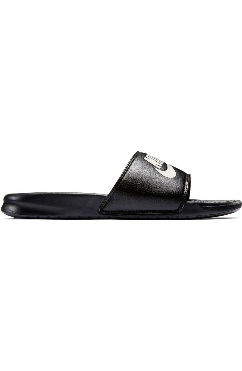 Nike Benassi JDI Slide Sandal, Alternate, color, 090 Black-White