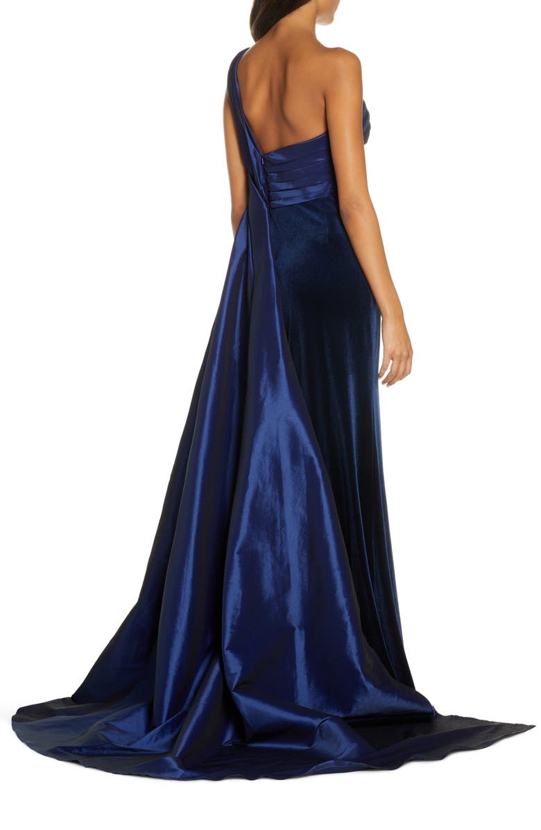 Tadashi Shoji One-Shoulder Tafetta Ballgown, Alternate, color, 
