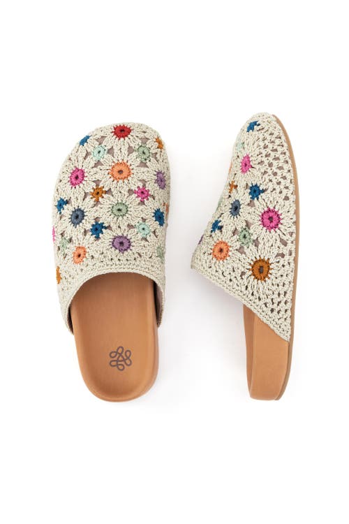 The Sak Bolinas Clog In Natural Multi Flowers