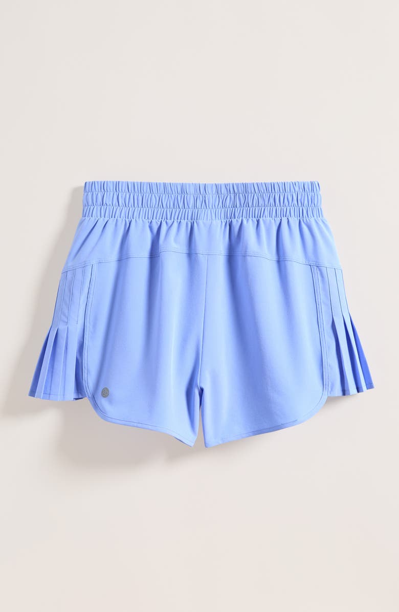 Zella Girl KIds' Game Time Shorts, Alternate, color, Blue Hydrangea