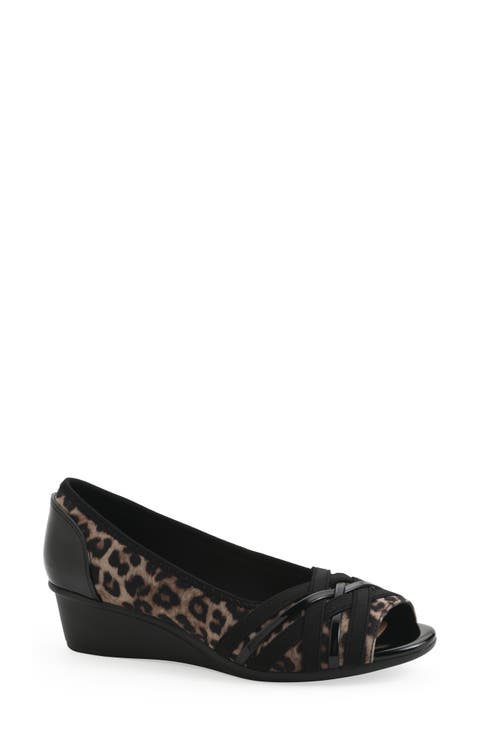 Boldest Wedge Peep Toe Pump (Women)