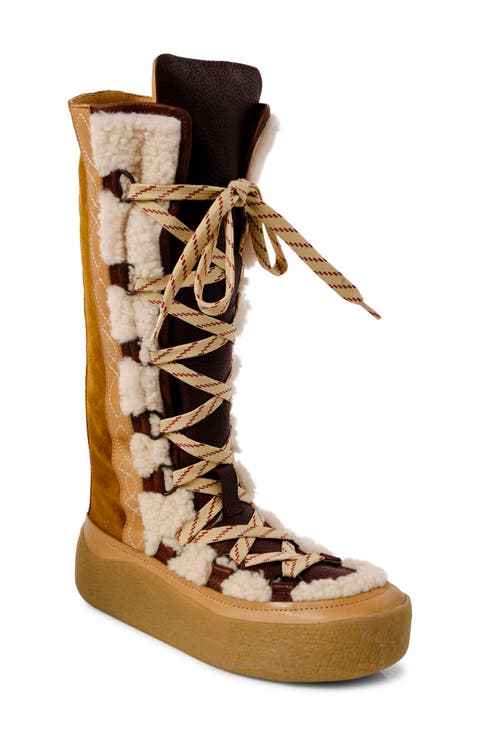 Wilder Genuine Shearling Boot (Women) (Narrow Calf)