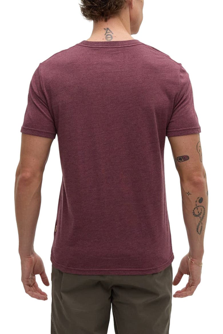 Baker T-Shirt, Alternate, color, Rosewood Fleck