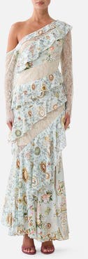 Camilla Asymmetric Frill Panelled Dress