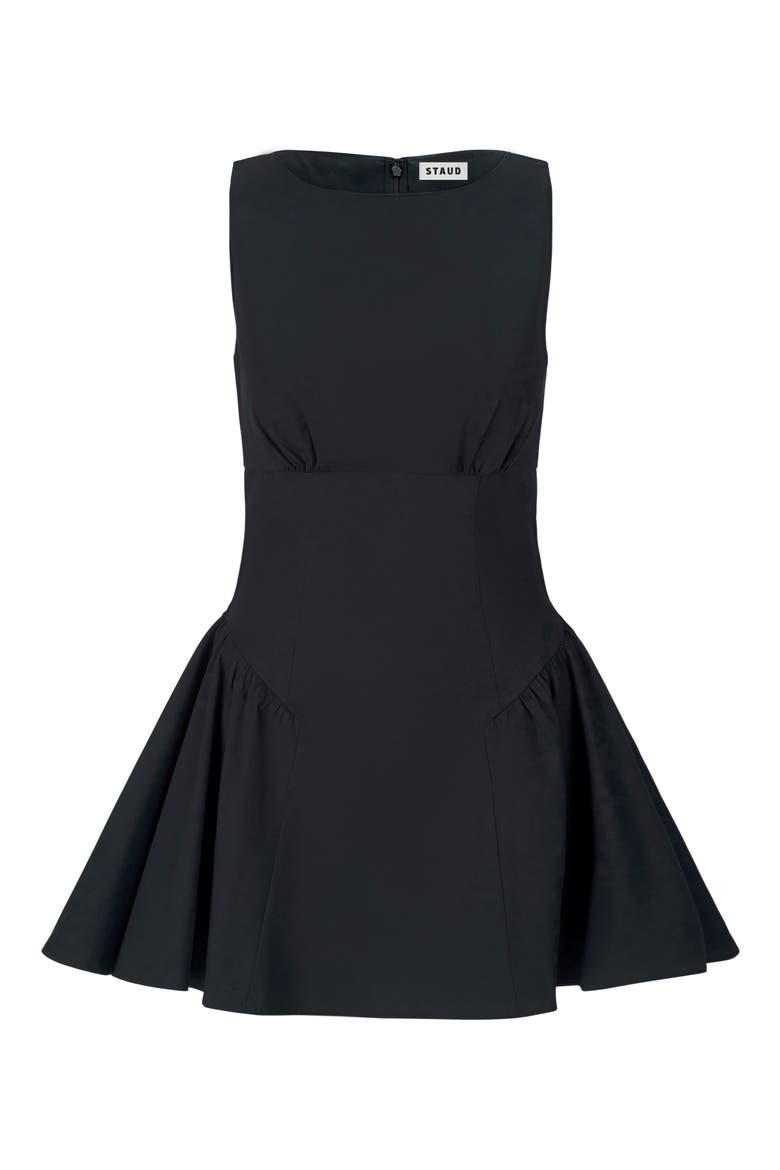 Gwen Flare Minidress, Alternate, color, BLACK