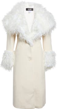 KIM SHUI Yun Faux Fur Trim Coat