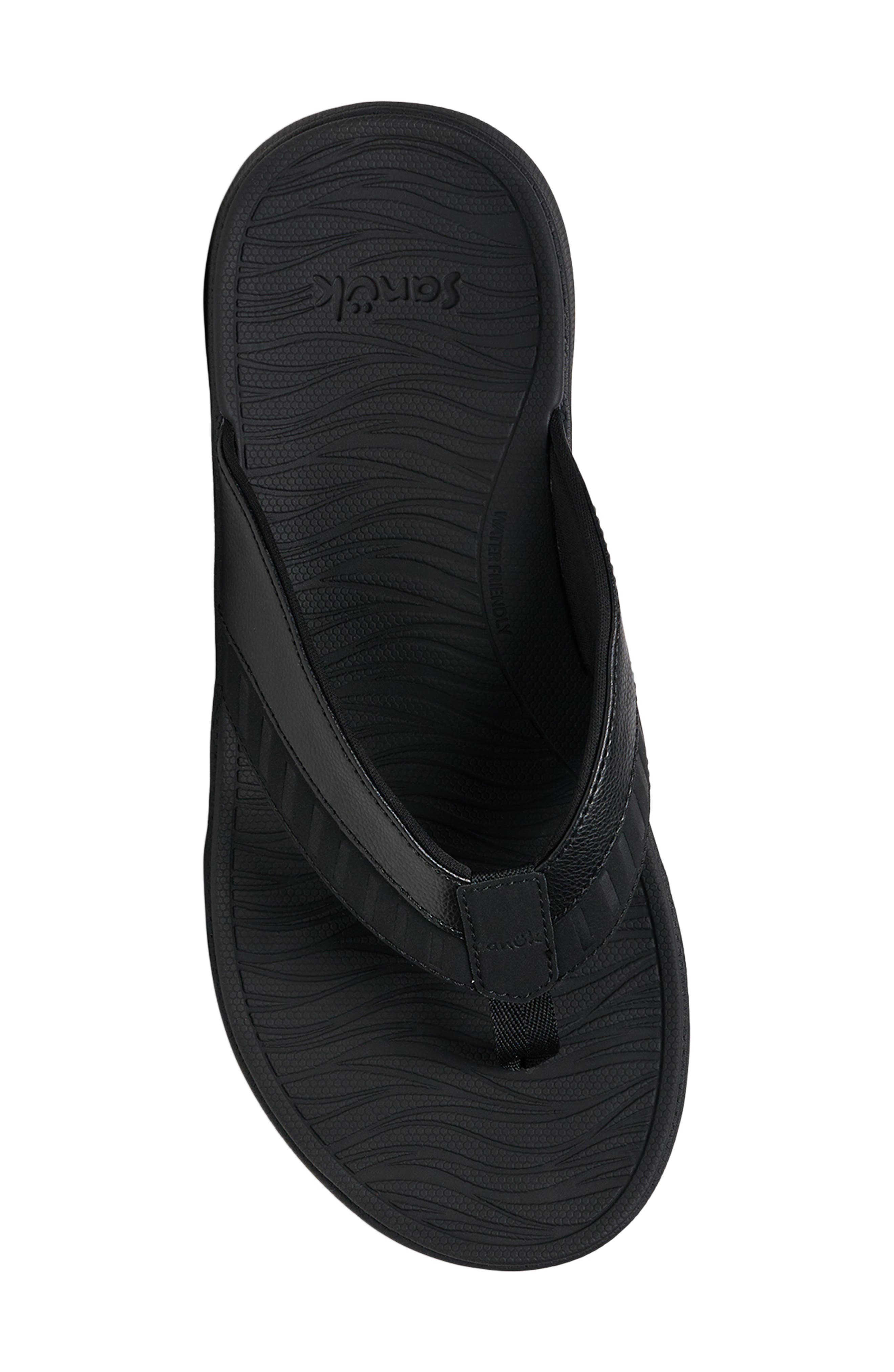Surf Seeker Water Friendly Flip Flop, Alternate, color, BLACK