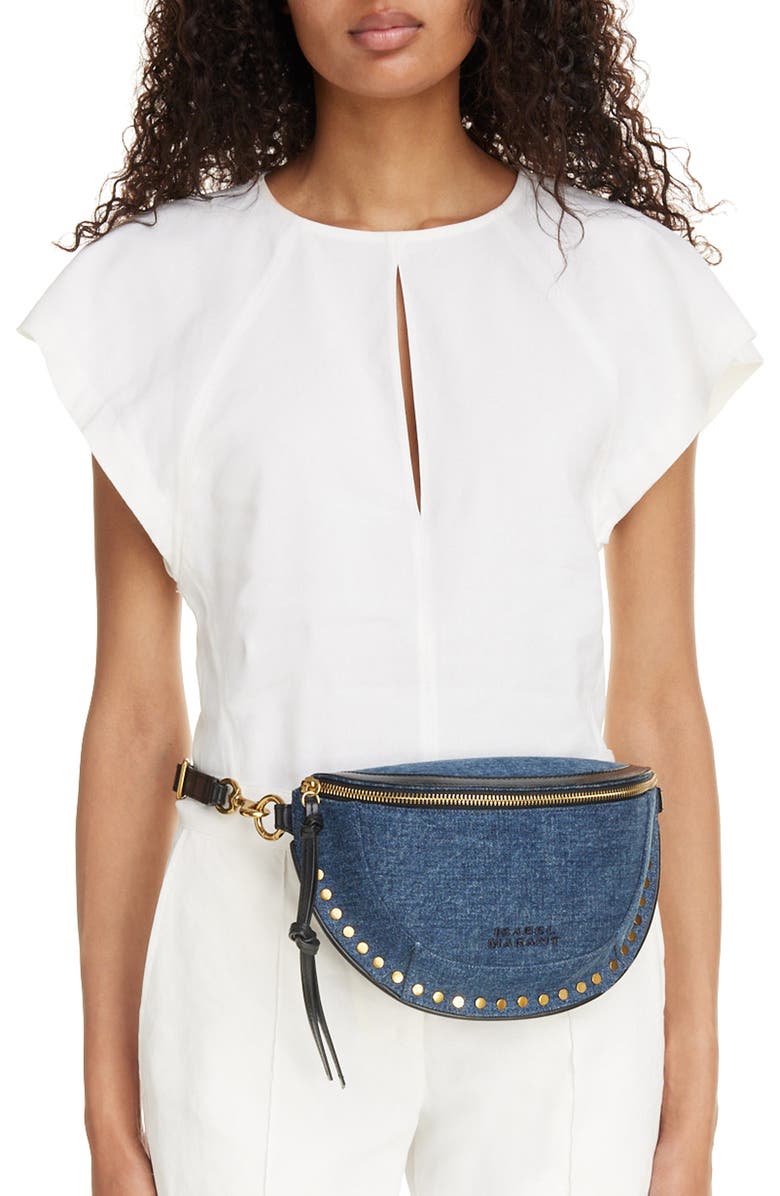 Isabel Marant Skano Denim Crossbody Bag, Alternate, color,