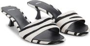 MANGO Genuine Calf Hair Slide Sandal