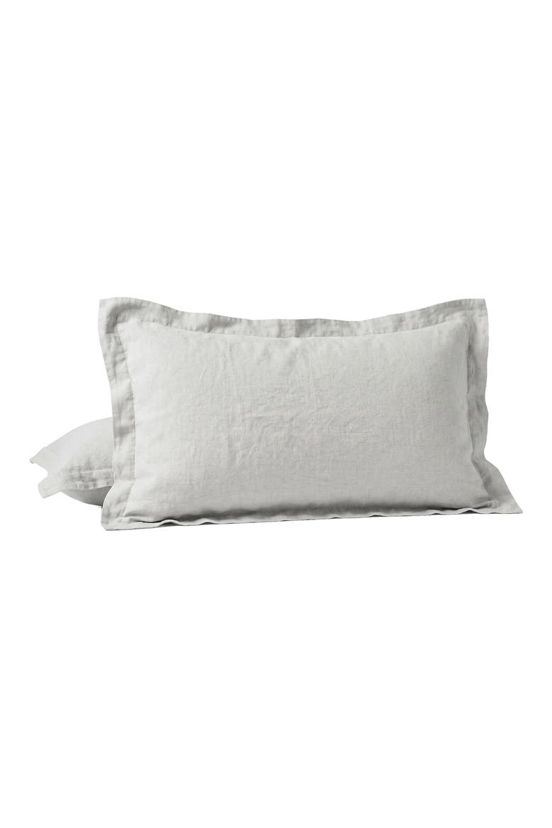 Relaxed Organic Linen Pillow Sham, Main, color, FOG