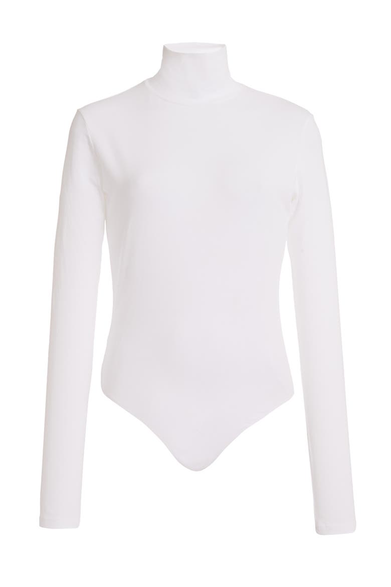 TURTLENECK BODYSUIT, Alternate, color, WHITE