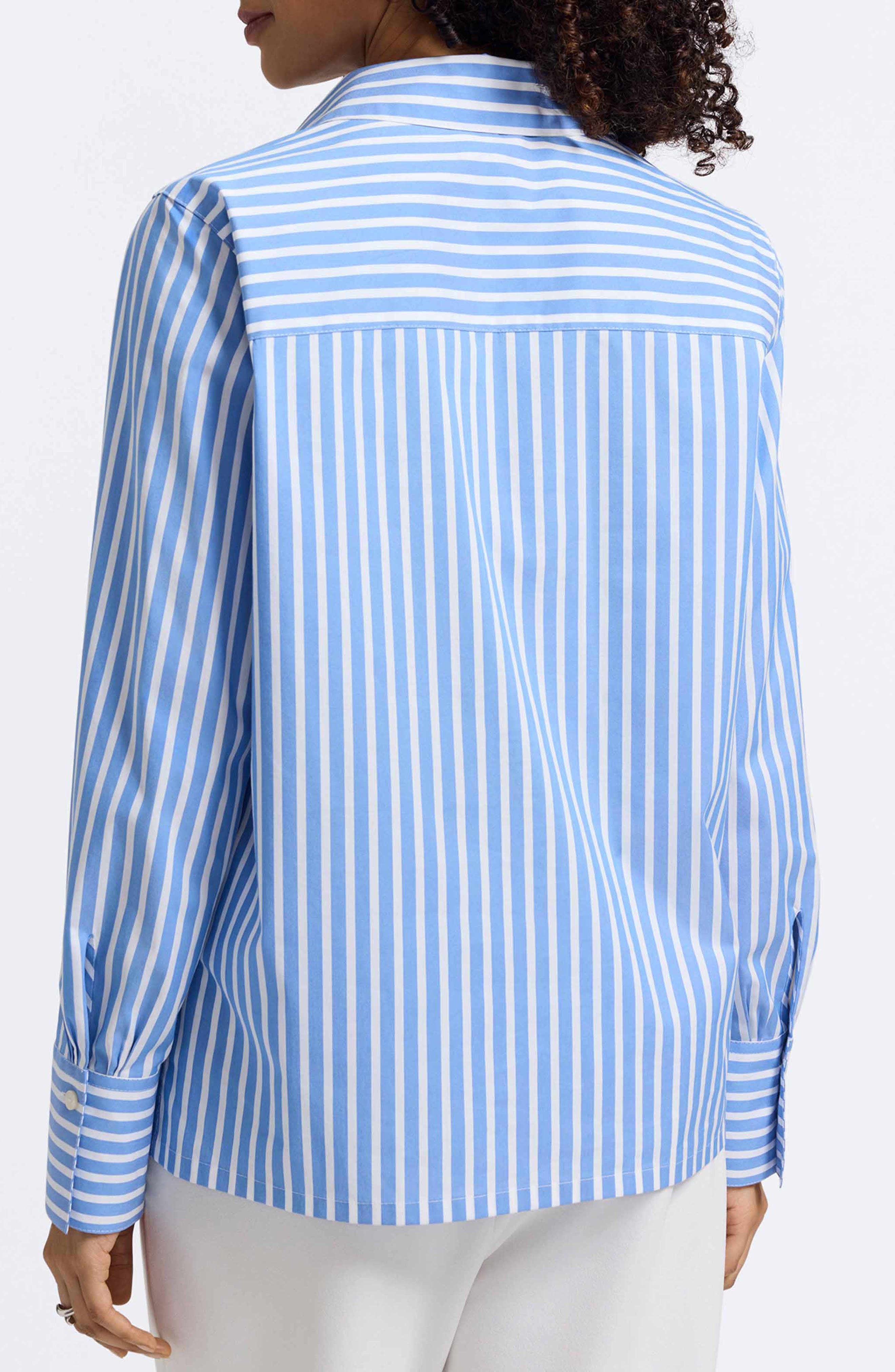 Bella Stripe Popover Top - image 4