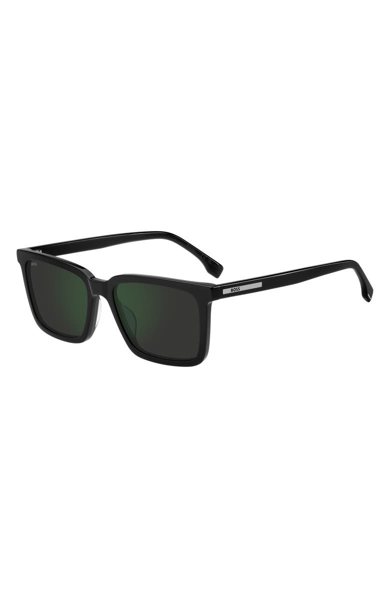 BOSS 55mm Sunglasses, Alternate, color, Black