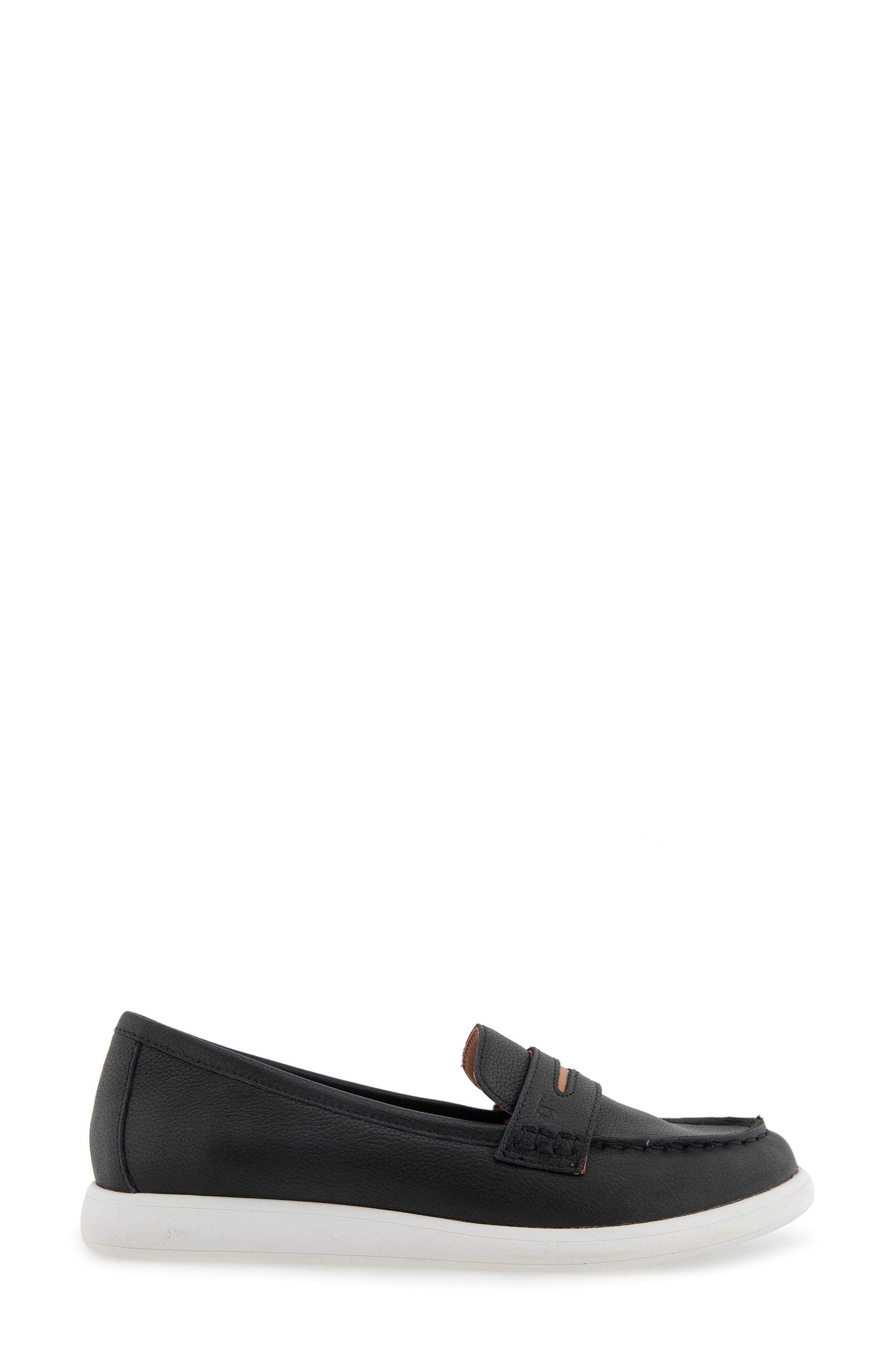 Gentle Souls Bailey Metallic Penny Loafer, Alternate, color, Black Leather