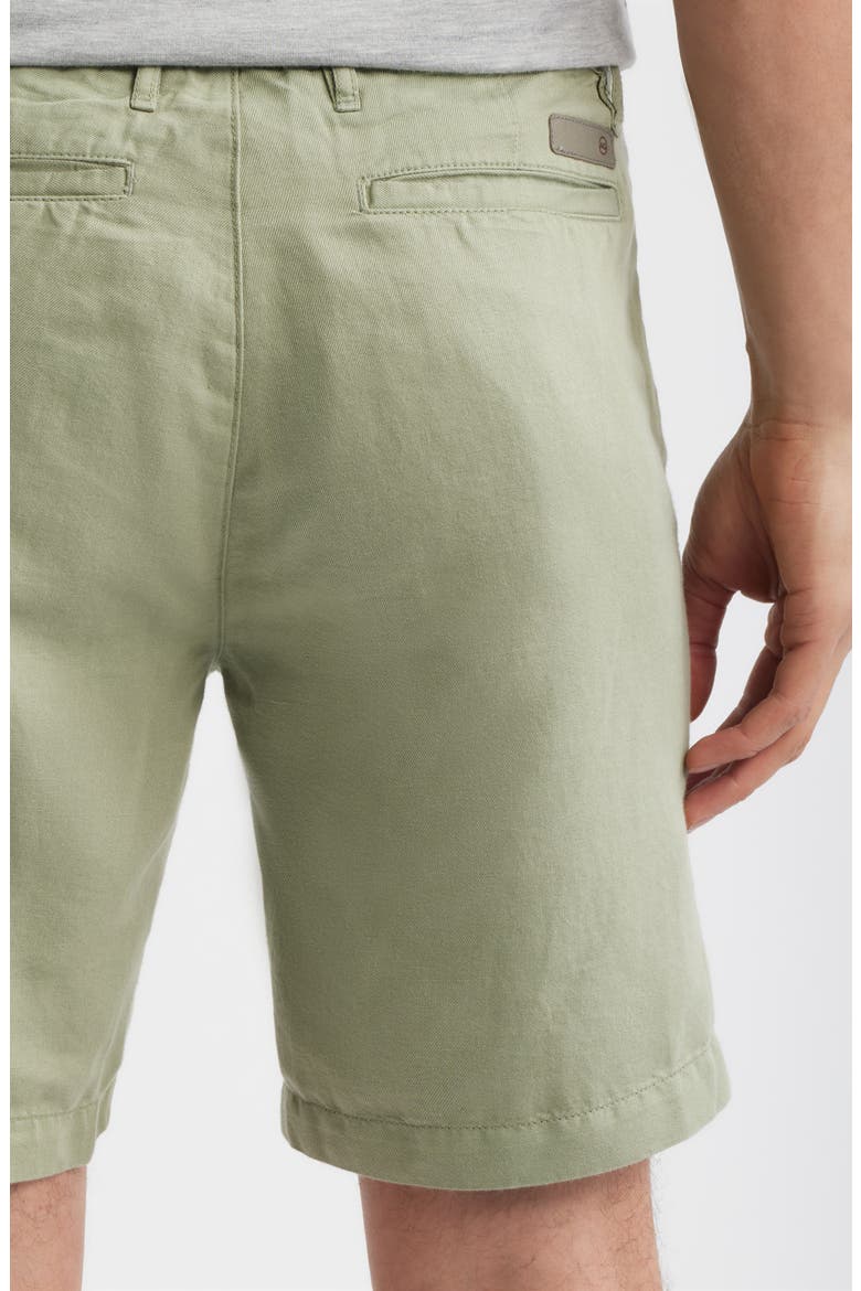 Wanderer Linen & Cotton Chino Shorts, Alternate, color, SPRUCE GREEN