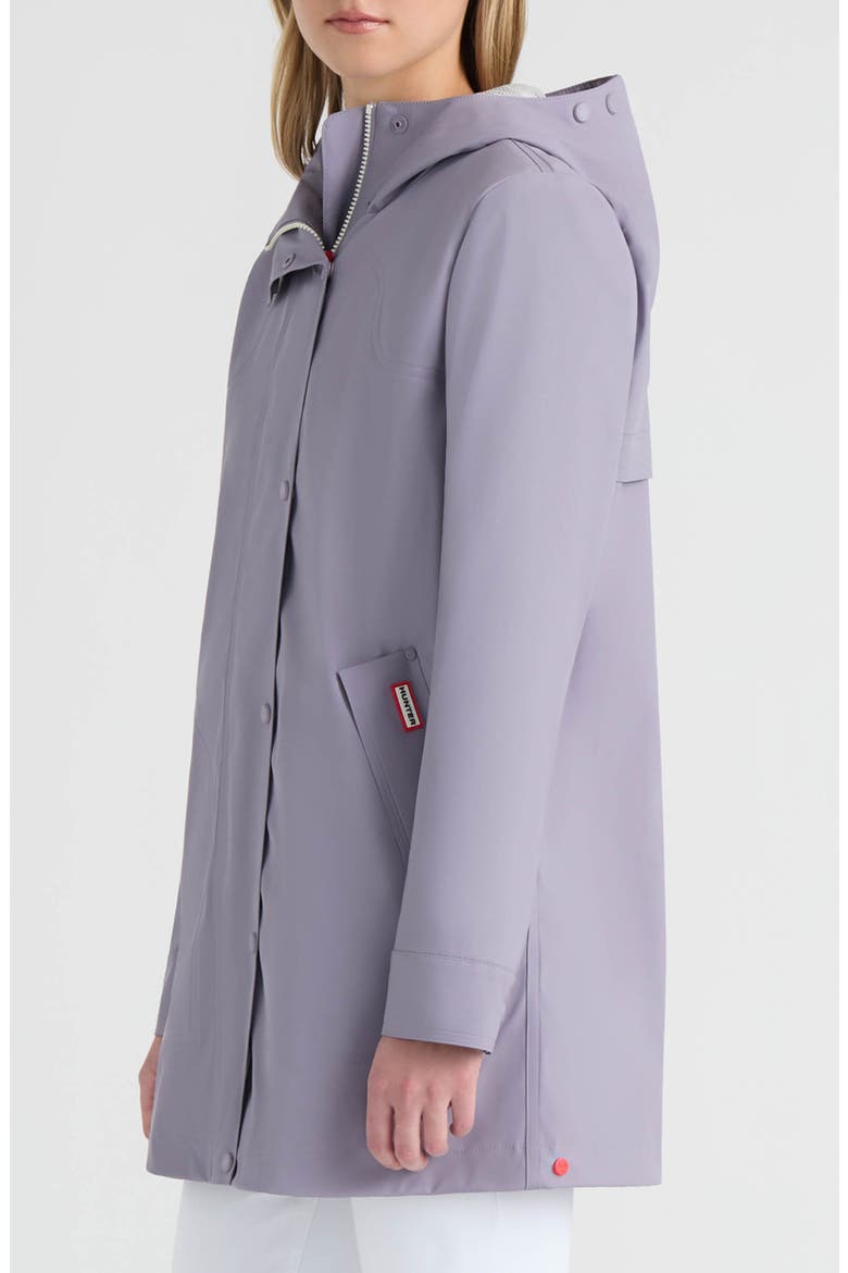 Acacia Waterproof Rubberized Rain Jacket, Alternate, color, LAVENDER GREY