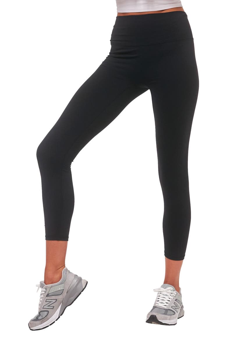 Rebody Active Hybrid Cloudlux Leggings 25" High Waist, Alternate, color, Metropolis Black